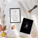 Search for simple border wedding invitations Black and white