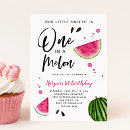 Search for watermelon 1st birthday invitations Tropical