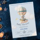 Search for blue hot air balloon invitations Oh baby