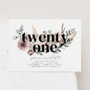 Search for floral 21st birthday invitations Pampas grass