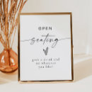 Search for open seating wedding signs No assigned seats