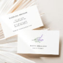 Search for lavender business cards Floral