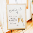 Search for brunch and bubbly welcome signs Bridal shower welcome