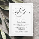 Search for classic 60th birthday invitations Typography