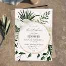 Search for palm bridal shower invitations Summer