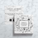 Search for white marble business cards Social media