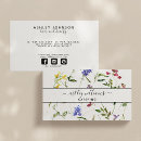 Search for summer business cards Wildflower