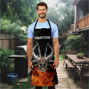 Search for fire flame aprons Skull