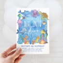 Search for under the sea birthday invitations Fish
