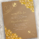 Search for bee bridal shower invitations Modern
