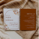 Search for arched wedding invitations Bohemian