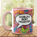 Search for worlds best daughter mugs Cool hija keepsake