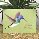Search for hummingbird birthday cards Green