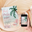 Search for summer pool party invitations Beach