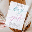 Search for simple gender reveal invitations Modern
