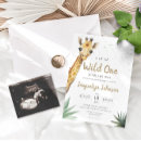 Search for green gold baby shower invitations Giraffe