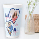 Search for blue heart mugs Quote