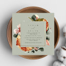 Search for sage square wedding invitations Garden