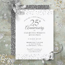 Search for 25th silver wedding anniversary invitations Twenty five years anniversary