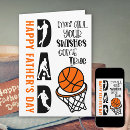 Search for basketball fathers day cards Dad