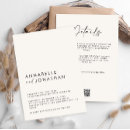 Search for modern white wedding invitations Script
