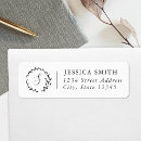 Search for floral wreath return address labels Script