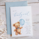 Search for little bear baby shower invitations Minimal