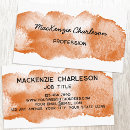 Search for orange business cards Beauty