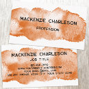 Search for orange business cards Beauty