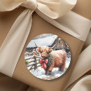 Search for highland cattle stickers Watercolor