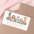 Search for baby safari return address labels Giraffe