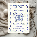 Search for car wedding save the dates Hand drawn