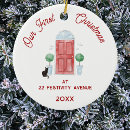 Search for black cat christmas tree decorations Watercolor