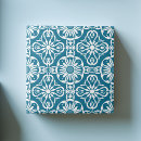 Search for teal and white geometric tiles Modern
