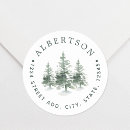 Search for woodland address stickers Pine trees