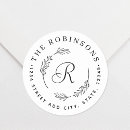 Search for rustic wreath return address labels Modern