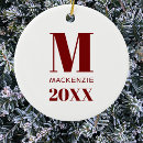 Search for initials christmas tree decorations Modern