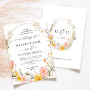 Search for dried floral rustic wedding invitations Abstract