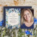 Search for dusty blue birthday invitations Flowers