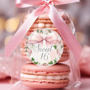 Search for floral sweet sixteen stickers Pink