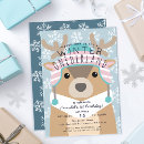 Search for reindeer invitations Winter onederland