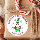Search for from santa tag stickers Red and green