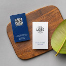 Search for two logo business cards Qr code