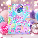 Search for dance invitations Neon dance party