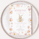 Search for rabbit baby shower invitations Pink