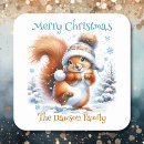 Search for christmas squirrel stickers Forest animals