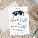 Search for hat graduation invitations Blue