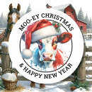Search for happy new year cute stickers Cow