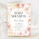 Search for typography baby girl shower invitations Watercolor flowers