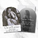 Search for 2 graduates graduation invitations Black and white